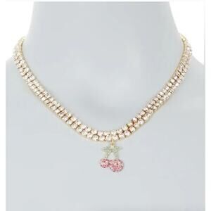Baublebar Cherry Pavé CZ & Crystal Necklace